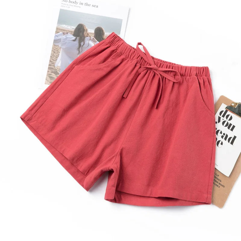 Women’s Casual High-Waist Summer Shorts – Breathable & All-Match